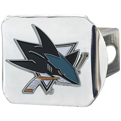 Logo Brands San Jose Sharks Color on Chrome Hitch Cover