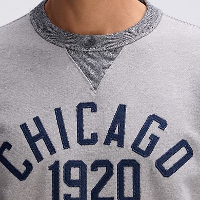 Fanatics Heather Gray Chicago Bears IconicFleece Pocket Sweatshirt