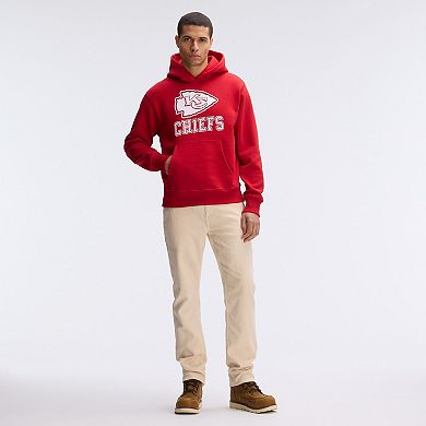 Fanatics Red Kansas City Chiefs IconicFleece Flocked Hoodie