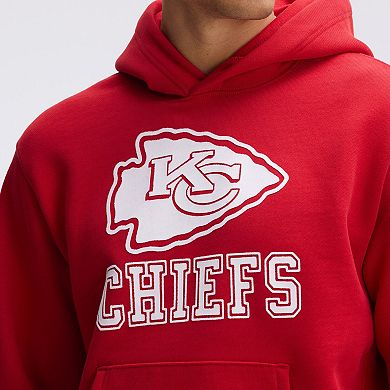 Fanatics Red Kansas City Chiefs IconicFleece Flocked Hoodie