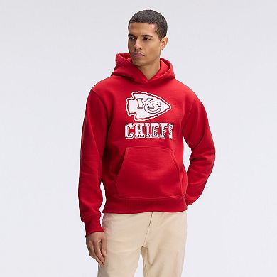 Fanatics Red Kansas City Chiefs IconicFleece Flocked Hoodie