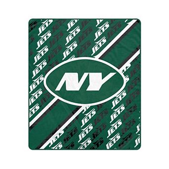 Pegasus New York Jets 60" x 70" Diagonal Lined Wordmark Ultra Soft Blanket
