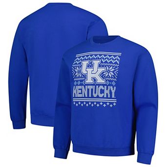 Men's Royal Kentucky Wildcats Holiday Fleece Sweatshirt