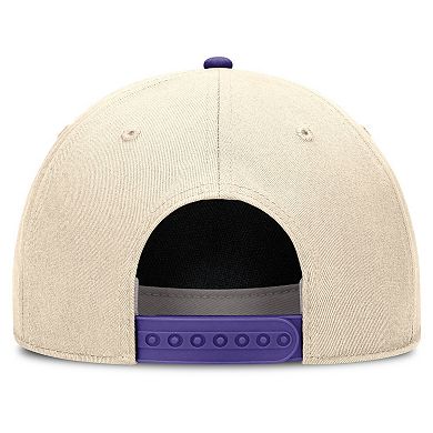 Men's Nike Natural/Purple Clemson Tigers Academic Rise Dri-FIT Adjustable Hat