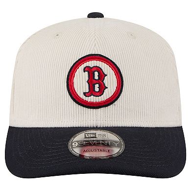 Men's New Era Cream Boston Red Sox Loyal 9SEVENTY Adjustable Hat