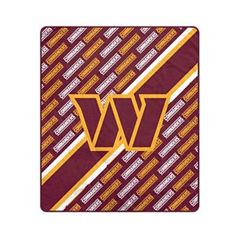 Pegasus Washington Commanders 60" x 70" Diagonal Lined Wordmark Ultra Soft Blanket