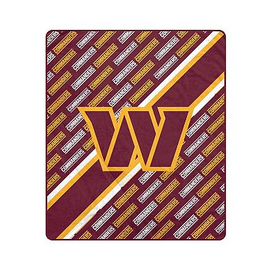 Pegasus Washington Commanders 60" x 70" Diagonal Lined Wordmark Ultra Soft Blanket