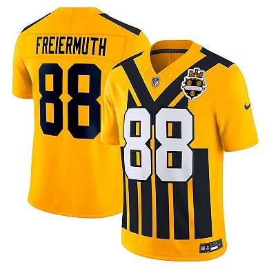 Men's Nike Pat Freiermuth Gold Pittsburgh Steelers Alternate Vapor F.U.S.E. Limited Jersey