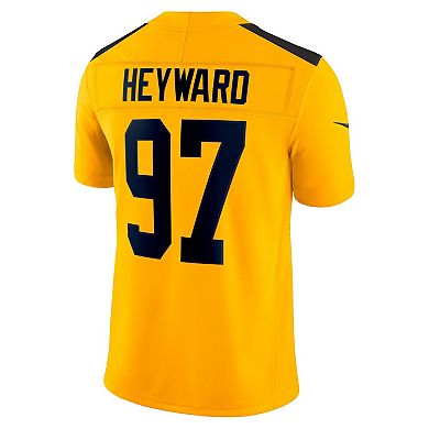 Men's Nike Cameron Heyward Gold Pittsburgh Steelers Alternate Vapor F.U.S.E. Limited Jersey