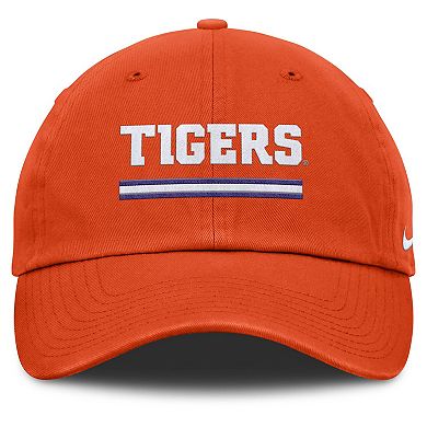 Men's Nike Orange Clemson Tigers Club Campus Adjustable Hat