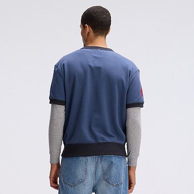 Fanatics Royal Buffalo Bills IconicFleece Short Sleeve Sweatshirt