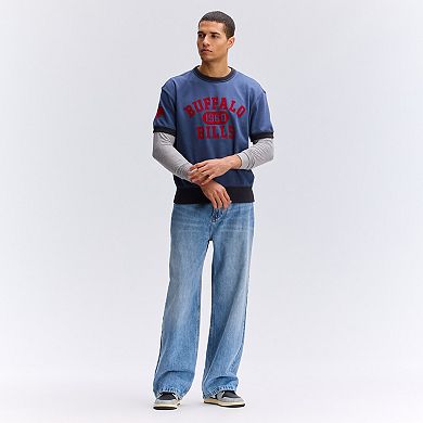 Fanatics Royal Buffalo Bills IconicFleece Short Sleeve Sweatshirt