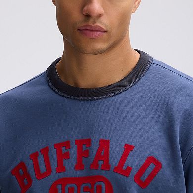 Fanatics Royal Buffalo Bills IconicFleece Short Sleeve Sweatshirt