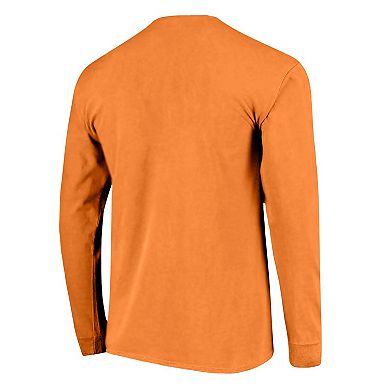 Women's Orange Miami Hurricanes Christmas Elements Comfort Colors Long Sleeve T-Shirt