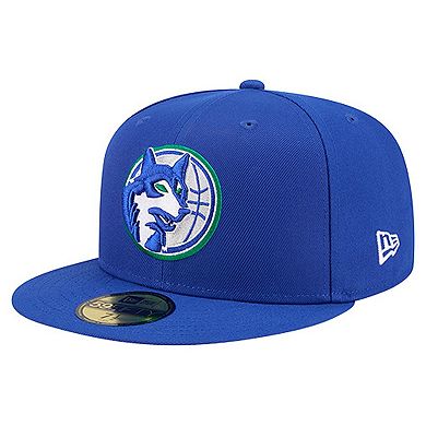 Men's New Era Blue Minnesota Timberwolves Core Logo 59FIFTY Fitted Hat