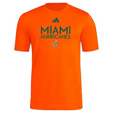 Men's adidas Orange Miami Hurricanes In-Season Fresh T-Shirt