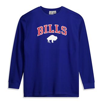 Men's Fanatics Royal Buffalo Bills Big & Tall Throwback Thermal Long Sleeve T-Shirt