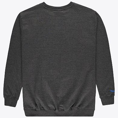Men's Mitchell & Ness Heather Charcoal Minnesota Timberwolves Hardwood Classics Big & Tall Crewneck Sweatshirt