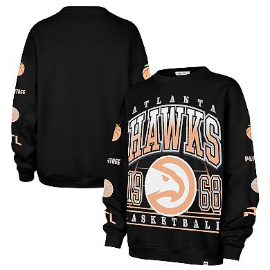 Women's '47 Black Atlanta Hawks 2025/26 City Edition Go Big Oversized Sweatshirt