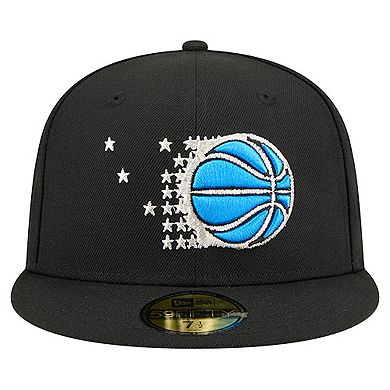 Men's New Era Black Orlando Magic Core Logo 59FIFTY Fitted Hat