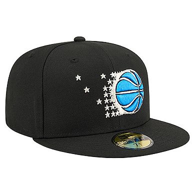 Men's New Era Black Orlando Magic Core Logo 59FIFTY Fitted Hat