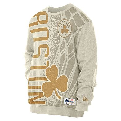 Men's New Era Tan Boston Celtics 2025/26 City Edition Sweatshirt