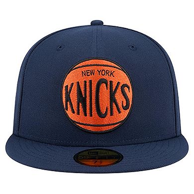 Men's New Era Navy New York Knicks Core Logo 59FIFTY Fitted Hat
