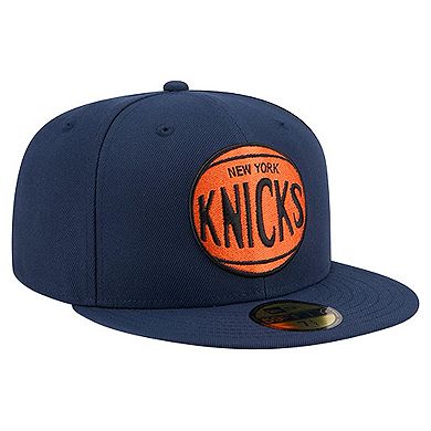 Men's New Era Navy New York Knicks Core Logo 59FIFTY Fitted Hat