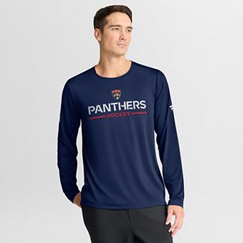 Men's Fanatics Navy Florida Panthers Authentic Pro Rink Tech Long Sleeve T-Shirt