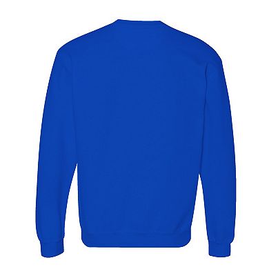 Men's Royal SMU Mustangs Holiday Fleece Crewneck Sweatshirt