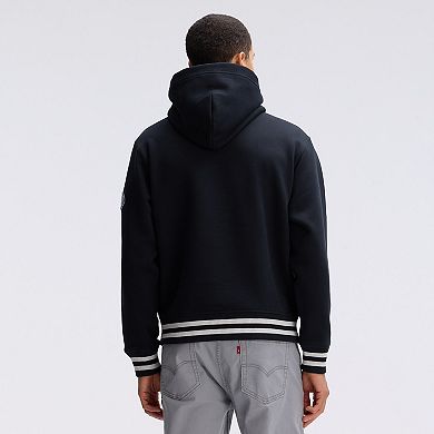 Fanatics Black Detroit Lions IconicFleece Tipped Hoodie