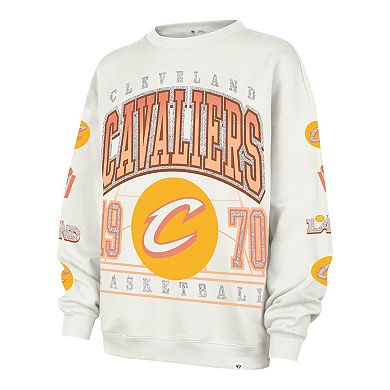 Women's '47 Natural Cleveland Cavaliers 2025/26 City Edition Go Big Oversized Sweatshirt