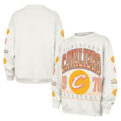 Women's '47 Natural Cleveland Cavaliers 2025/26 City Edition Go Big Oversized Sweatshirt