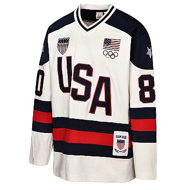 Men's Outerstuff #80 Team USA Milano Cortina 2026 Winter Olympics Fashion Hockey Jersey