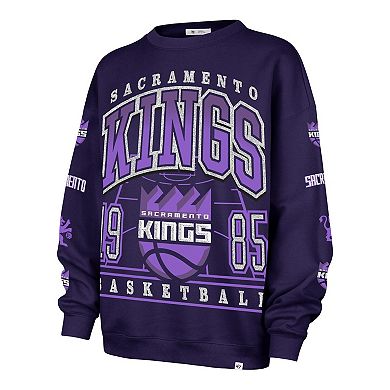 Women's '47 Purple Sacramento Kings 2025/26 City Edition Go Big Oversized Sweatshirt