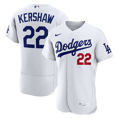 Men's Nike Clayton Kershaw White Los Angeles Dodgers Home Authentic Jersey