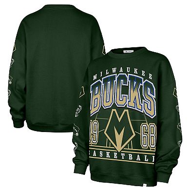 Women's '47 Hunter Green Milwaukee Bucks 2025/26 City Edition Go Big Oversized Sweatshirt