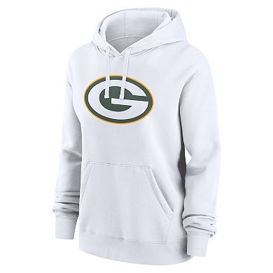 Women's Nike Micah Parsons White Green Bay Packers Player Name & Number Fleece Hoodie