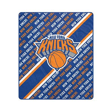 Pegasus New York Knicks 60" x 70" Diagonal Lined Wordmark Ultra Soft Blanket