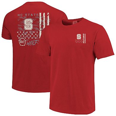 Men's Red NC State Wolfpack Comfort Colors OHT Camo Overlay T-Shirt