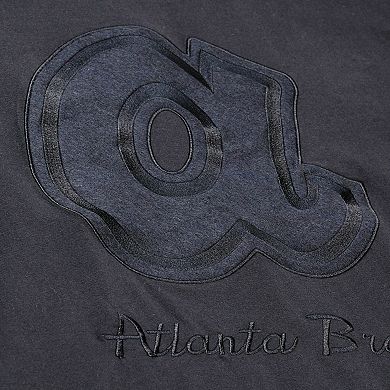 Men Mitchell & Ness Black Atlanta Braves Cooperstown Collection Phantom T-Shirt