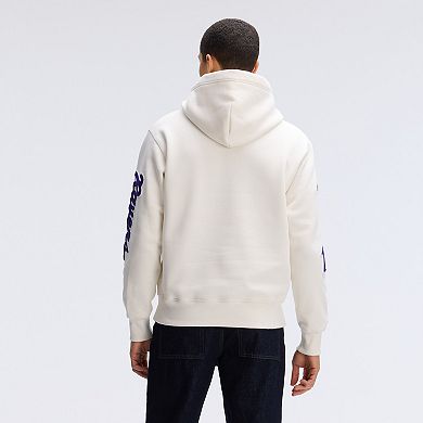 Fanatics Oatmeal Baltimore Ravens IconicFleece Letterman Hoodie