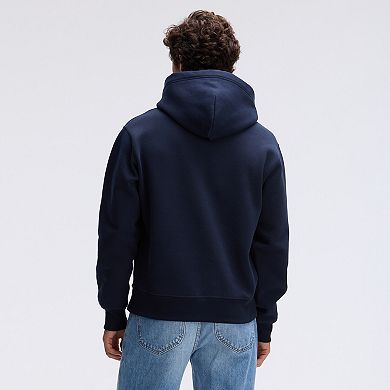 Fanatics Navy Chicago Bears IconicFleece Flocked Hoodie