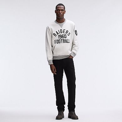 Fanatics Heather Gray Las Vegas Raiders IconicFleece Pocket Sweatshirt