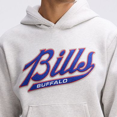 Fanatics Heather Gray Buffalo Bills IconicFleece Tipped Hoodie