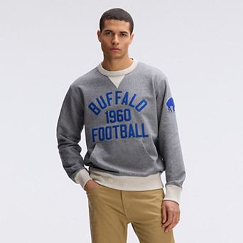 Fanatics Athletic Heather Gray Buffalo Bills IconicFleece Pocket Sweatshirt