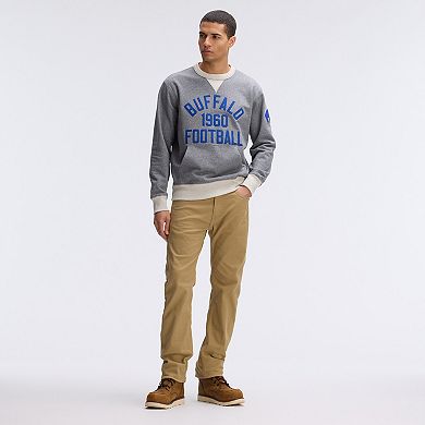 Fanatics Athletic Heather Gray Buffalo Bills IconicFleece Pocket Sweatshirt