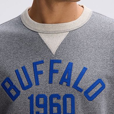 Fanatics Athletic Heather Gray Buffalo Bills IconicFleece Pocket Sweatshirt