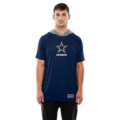 Men's New Era Navy Dallas Cowboys Combine Authentic Helmet T-Shirt