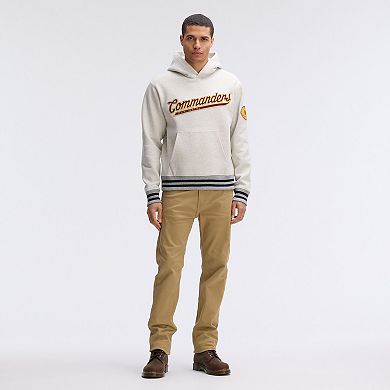 Fanatics Oatmeal Washington Commanders IconicFleece Tipped Hoodie